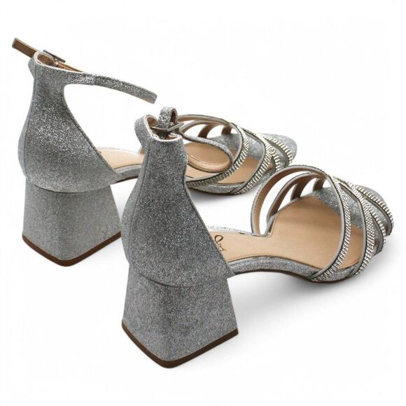 Jewel Badgley Mischka Fidelia Evening Sandals (Size 9.5) - Picture 4 of 6